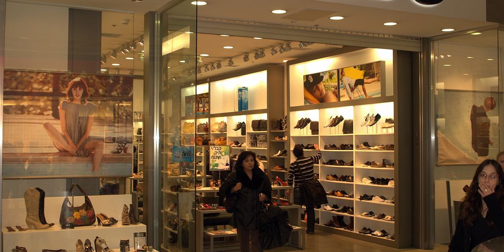 comfortable and durable shoes on display in a store